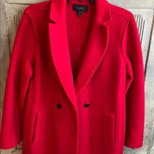 J Crew Boiled Wool Top Coat